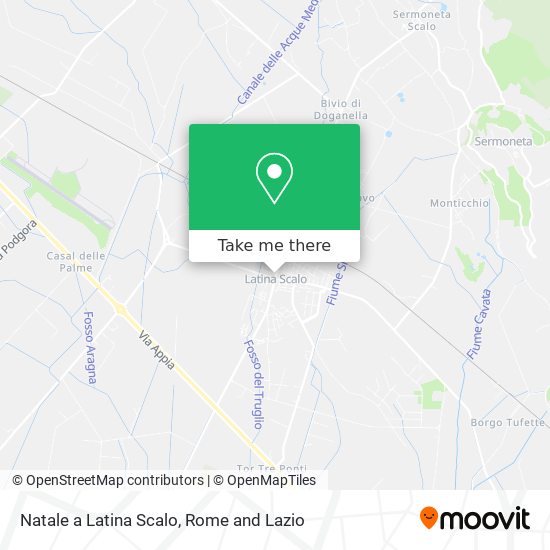 Natale a Latina Scalo map