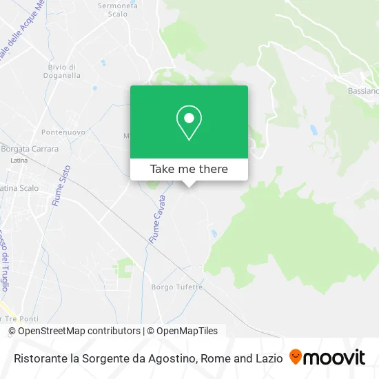 Sorgente Restaurant by Agostino map