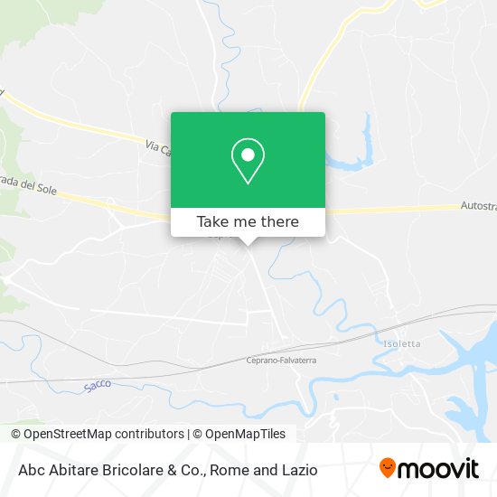 Abc Abitare Bricolare & Co. map