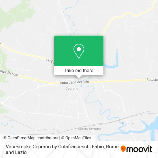 Vapesmoke Ceprano by Colafranceschi Fabio map