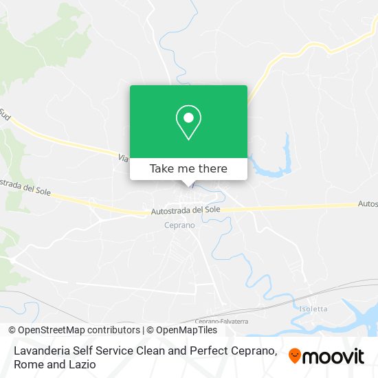 Lavanderia Self Service Clean and Perfect Ceprano map