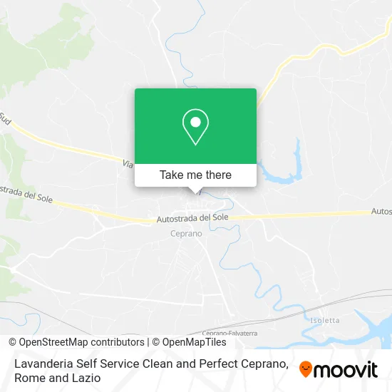 Lavanderia Self Service Clean and Perfect Ceprano map