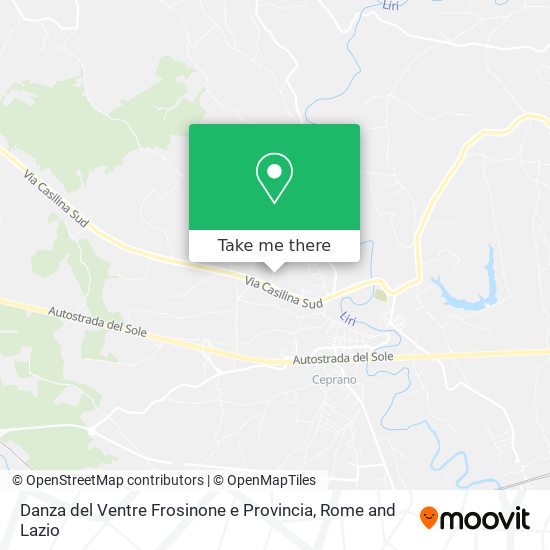 Danza del Ventre Frosinone e Provincia map