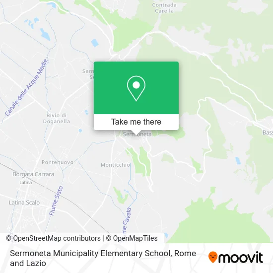 Sermoneta Municipality Elementary School map