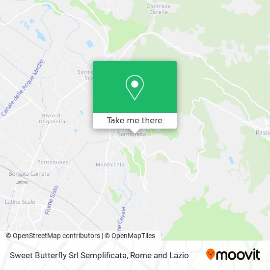 Sweet Butterfly Srl Semplificata map