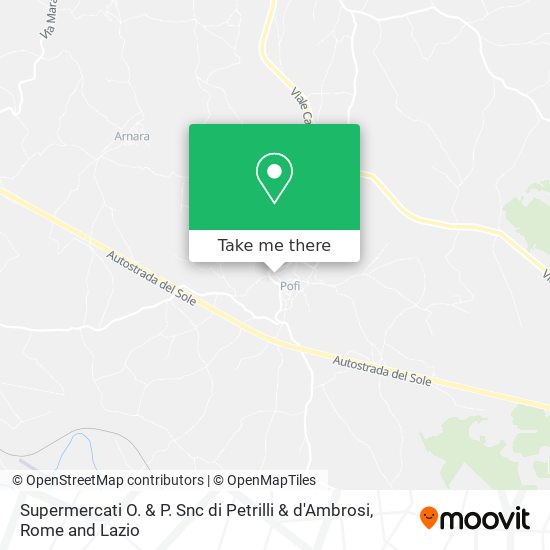 Supermercati O. & P. Snc di Petrilli & d'Ambrosi map