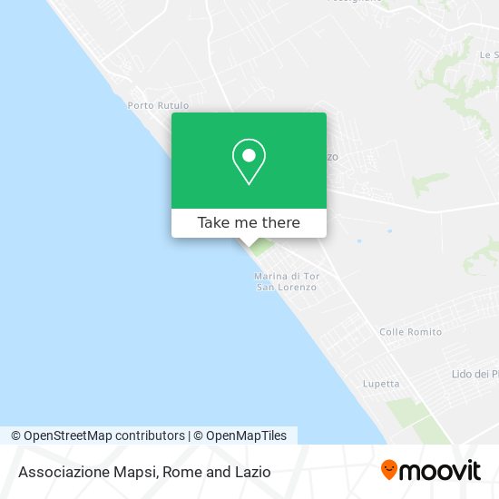 Associazione Mapsi map