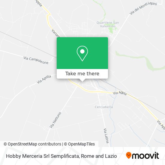 Hobby Merceria Srl Semplificata map