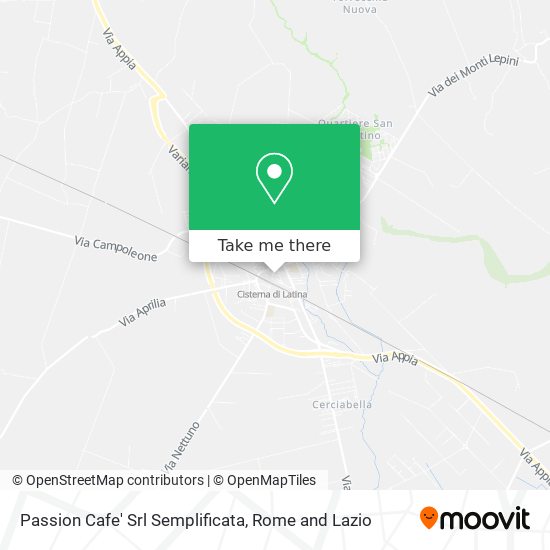 Passion Cafe' Srl Semplificata map