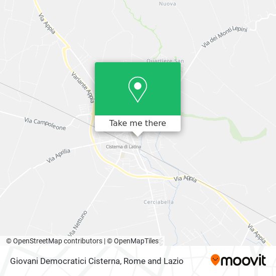 Giovani Democratici Cisterna map