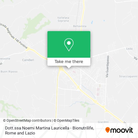 Dott.ssa Noemi Martina Lauricella - Bionutrilife map