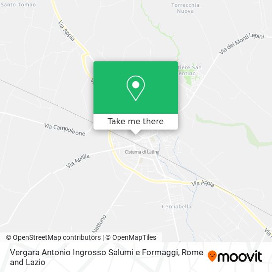 Vergara Antonio Ingrosso Salumi e Formaggi map