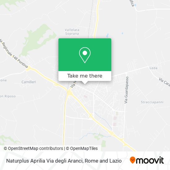 Naturplus Aprilia Via degli Aranci map