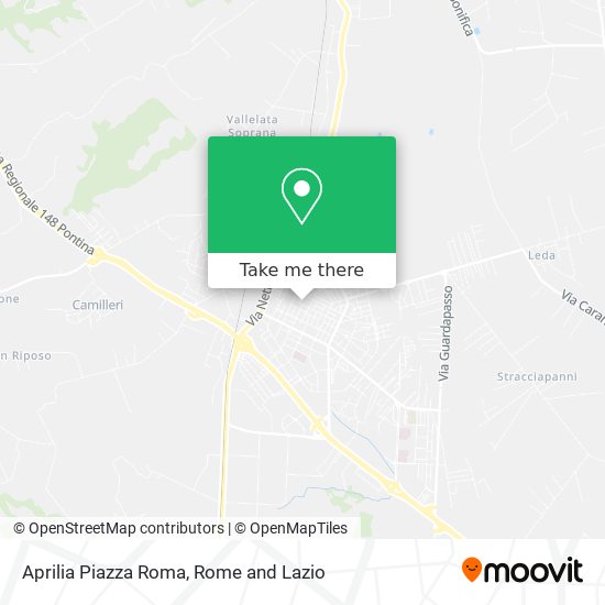 Aprilia Piazza Roma map