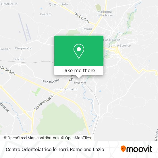 Centro Odontoiatrico le Torri map
