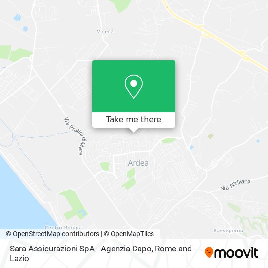 Sara Assicurazioni SpA - Agenzia Capo map