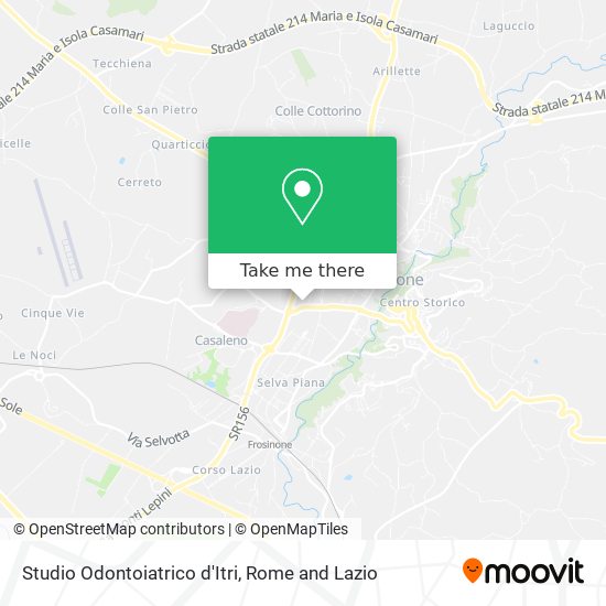 Studio Odontoiatrico d'Itri map