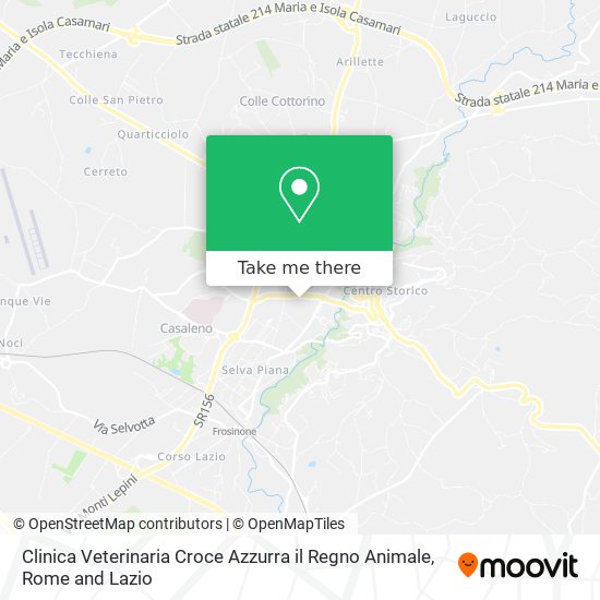 Clinica Veterinaria Croce Azzurra il Regno Animale map