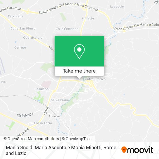 Mania Snc di Maria Assunta e Monia Minotti map