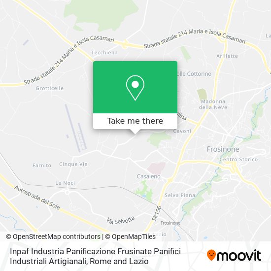 Inpaf Industria Panificazione Frusinate Panifici Industriali Artigianali map
