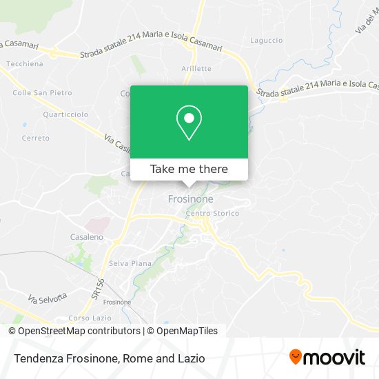Tendenza Frosinone map