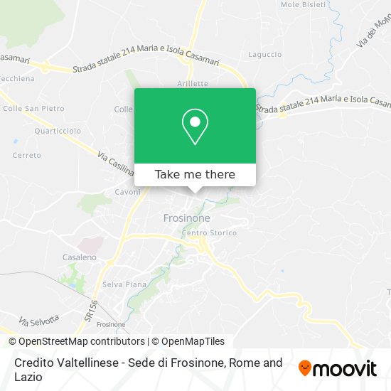 Credito Valtellinese - Sede di Frosinone map