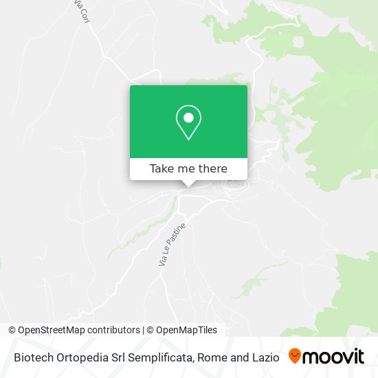 Biotech Ortopedia Srl Semplificata map