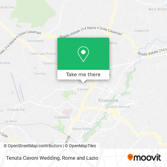 Tenuta Cavoni Wedding map