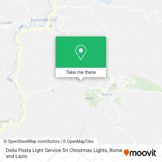 Della Posta Light Service Srl Christmas Lights map