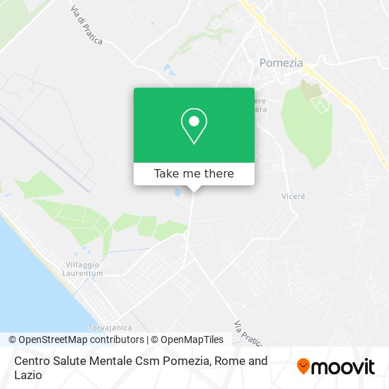 Centro Salute Mentale Csm Pomezia map