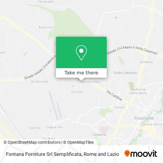 Fontana Forniture Srl Semplificata map