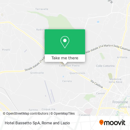 Hotel Bassetto SpA map