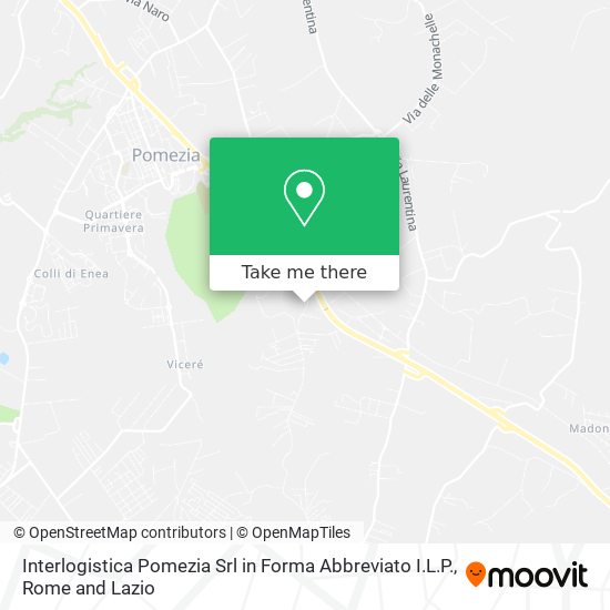 Interlogistica Pomezia Srl in Forma Abbreviato I.L.P. map