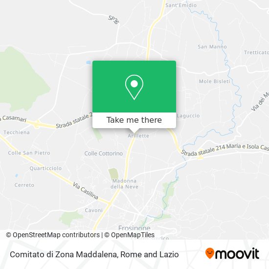 Comitato di Zona Maddalena map