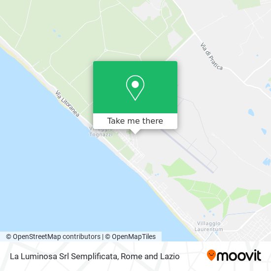 La Luminosa Srl Semplificata map