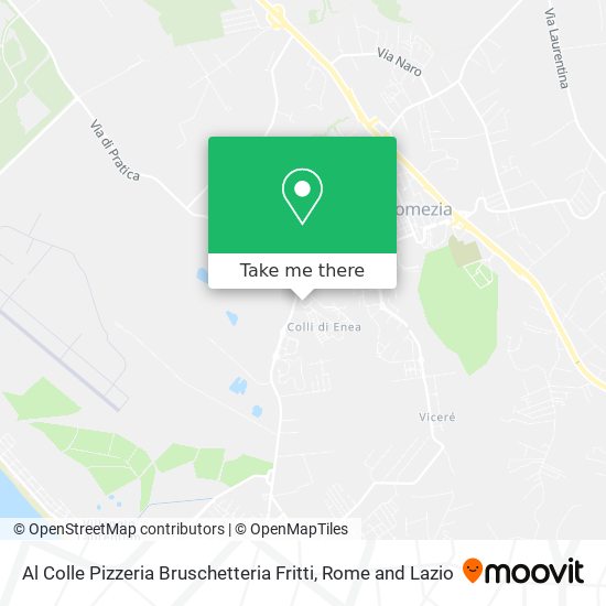 Al Colle Pizzeria Bruschetteria Fritti map