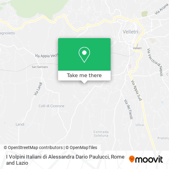I Volpini Italiani di Alessandra Dario Paulucci map