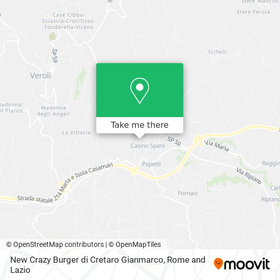 New Crazy Burger di Cretaro Gianmarco map
