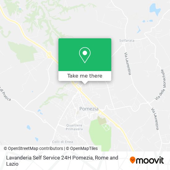 Lavanderia Self Service 24H Pomezia map