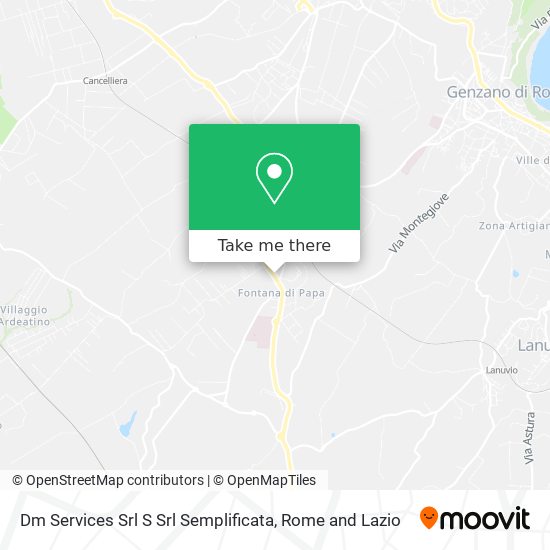 Dm Services Srl S Srl Semplificata map