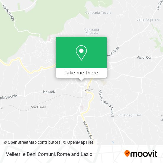 Velletri e Beni Comuni map