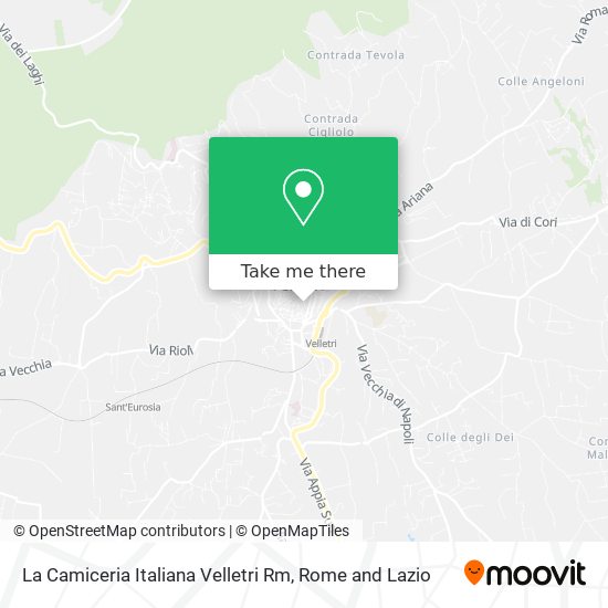 La Camiceria Italiana Velletri Rm map