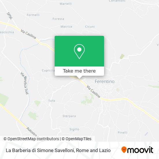 La Barberia di Simone Savelloni map