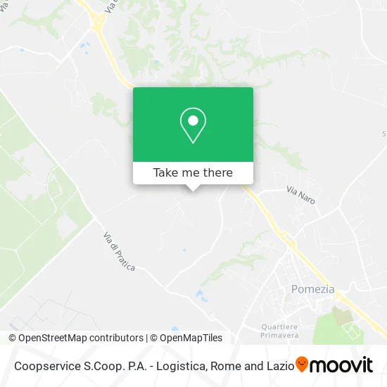 Coopservice S.Coop. P.A. - Logistics map