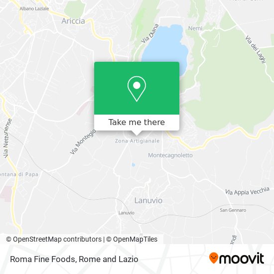 Roma Fine Foods map