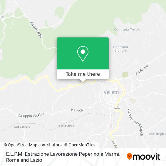 E.L.P.M. Estrazione Lavorazione Peperino e Marmi map