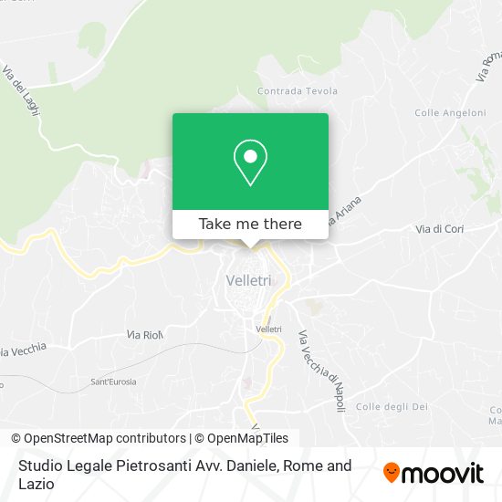 Studio Legale Pietrosanti Avv. Daniele map