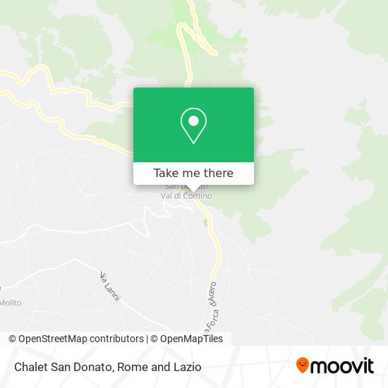 Chalet San Donato map