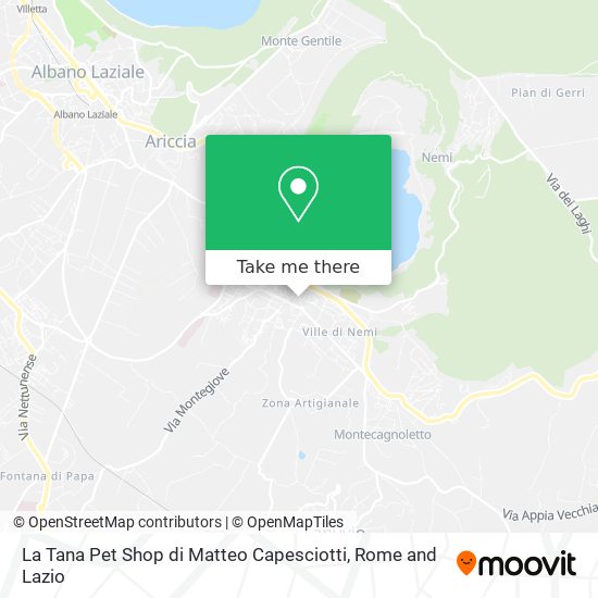 La Tana Pet Shop di Matteo Capesciotti map