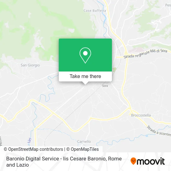 Baronio Digital Service - Cesare Baronio Institute map